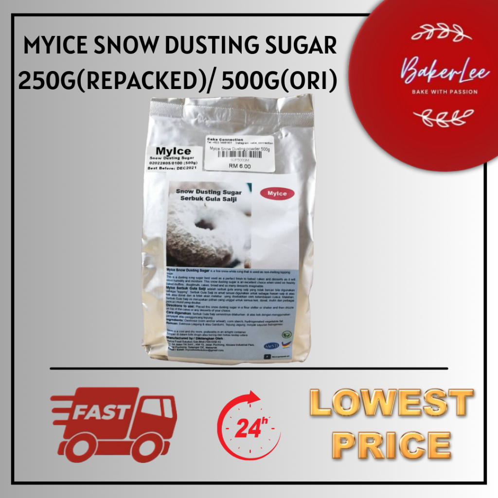MYICE SNOW DONUT DUSTING SUGAR / SERBUK GULA SALJI 250G(REPACKED)/ 500G ...