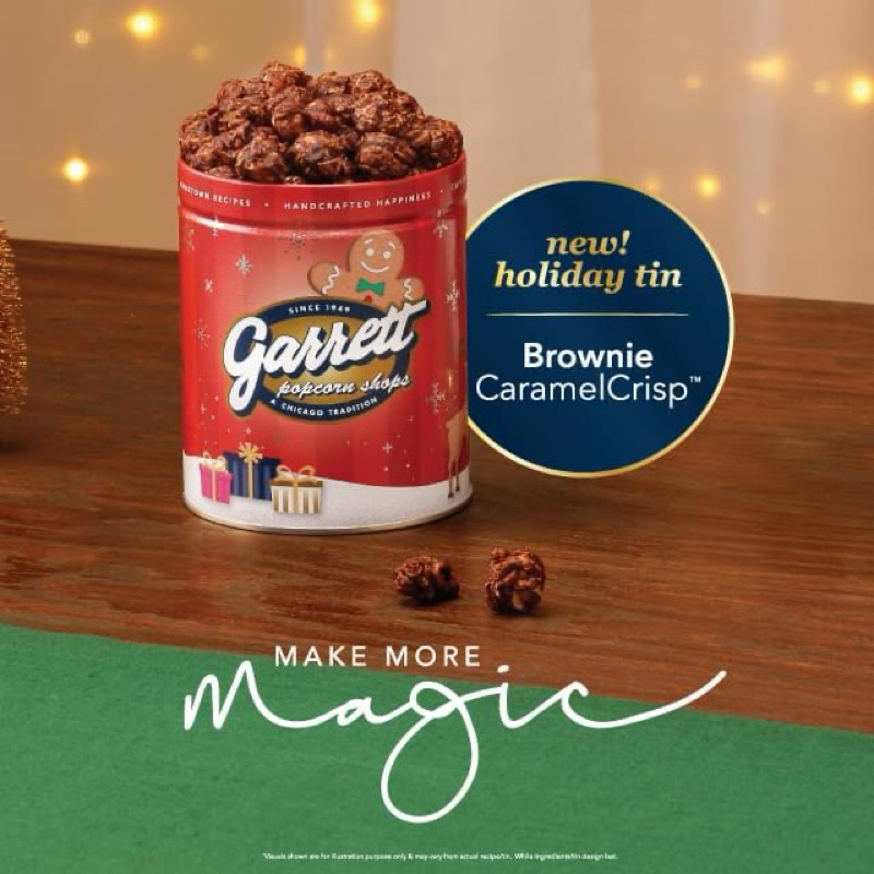 Garrett Popcorn Tin Brownie Popcorn Petite Shopee Malaysia