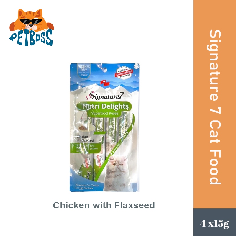 Signature 7 Nutri Delights Superfood Puree / Premium Cat Treats / Cat