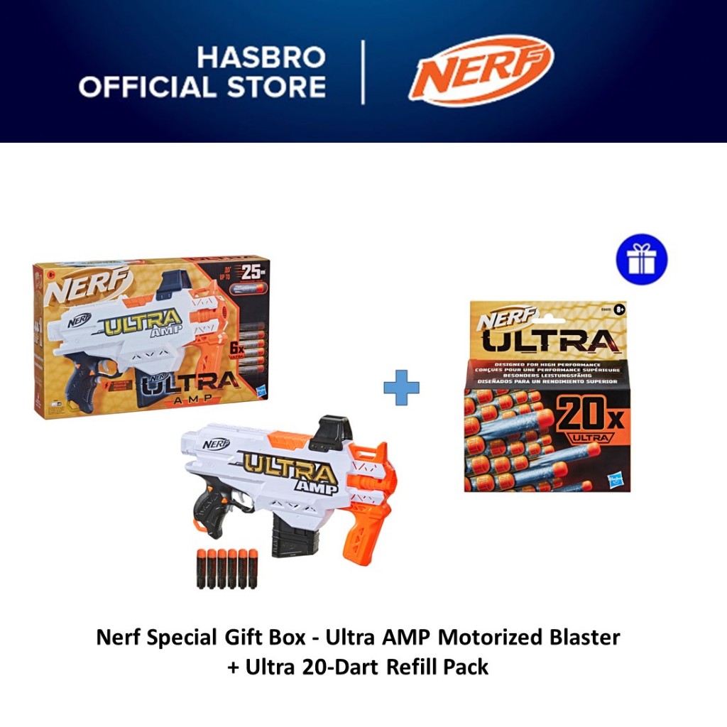 Nerf Special Gift Box - Ultra AMP Motorized Blaster + Ultra 20-Dart Refill  Pack