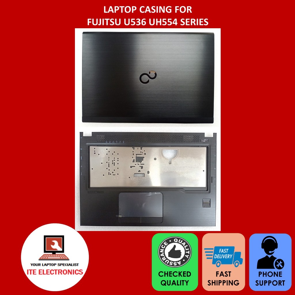 ORIGINAL FUJITSU U536 UH554 SERIES LCD FRONT CASING A CASE / PALMREST C ...