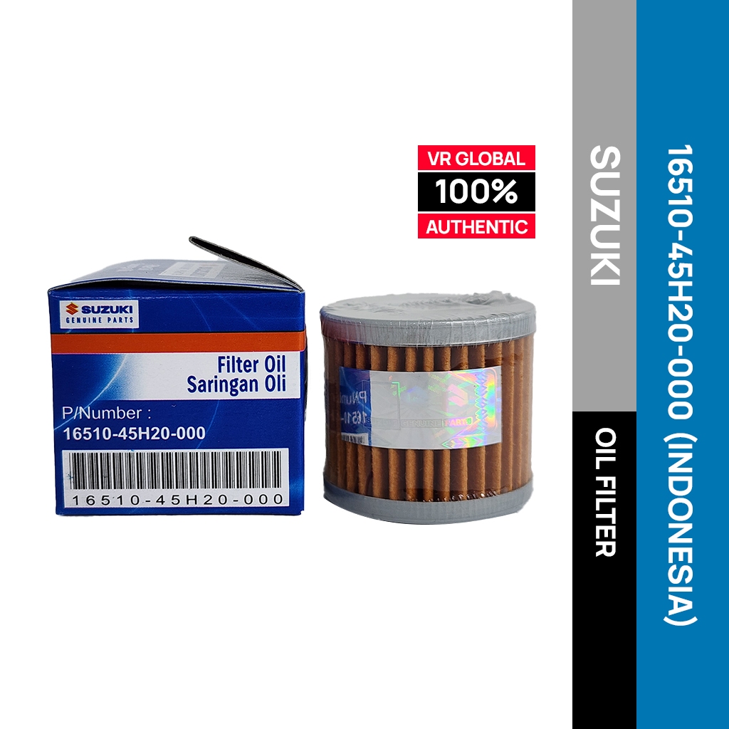 SUZUKI MOTORCYCLE ENGINE OIL FILTER 16510-45H20-000 INDONESIA | Shopee ...