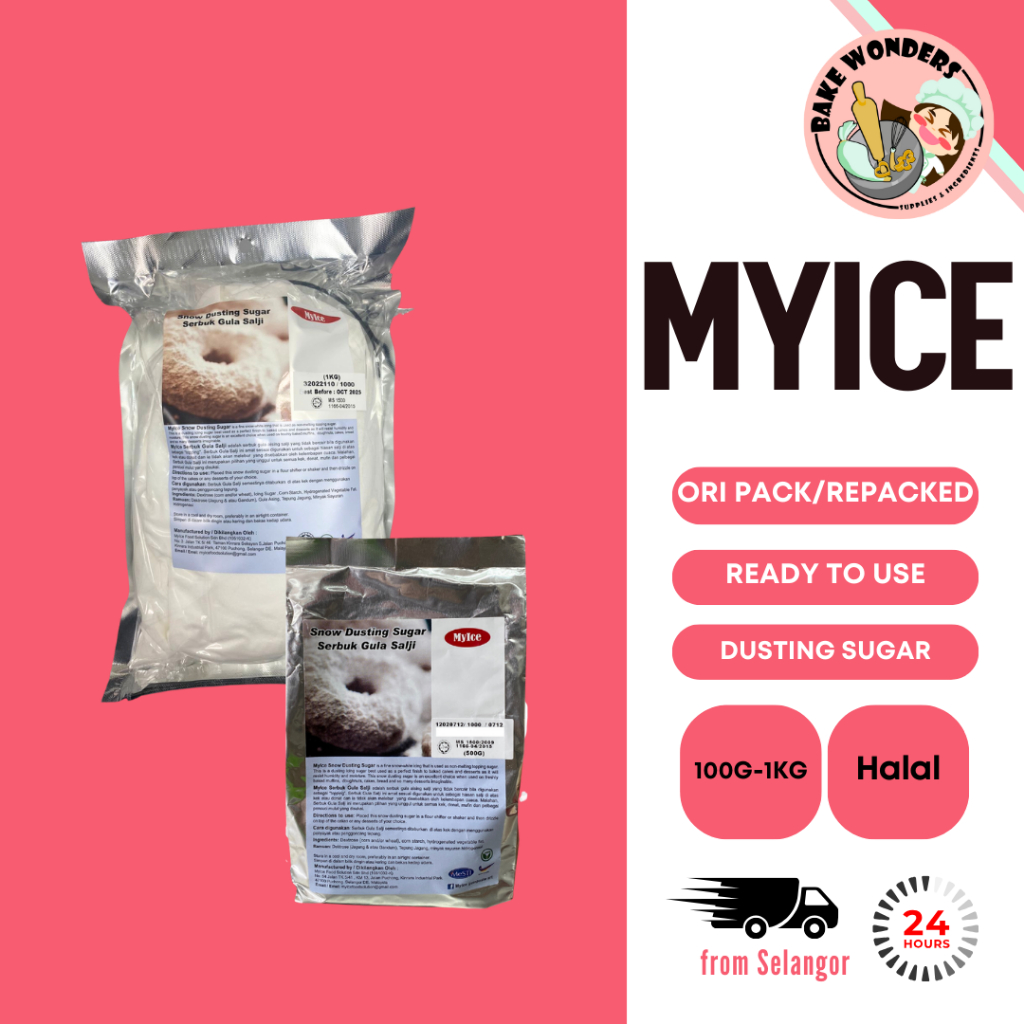 MyIce Snow Dusting Sugar/Dusting Powder/Donut Dusting Sugar/Serbuk Gula ...