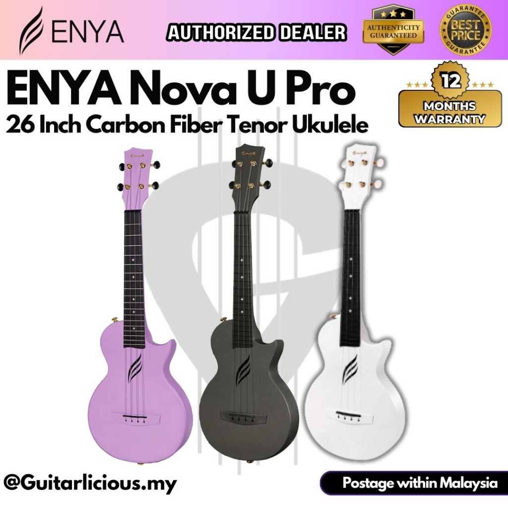 Enya Nova U Pro Tenor 26 Inch Carbon Fibre & Polycarbonate Ukulele Thin