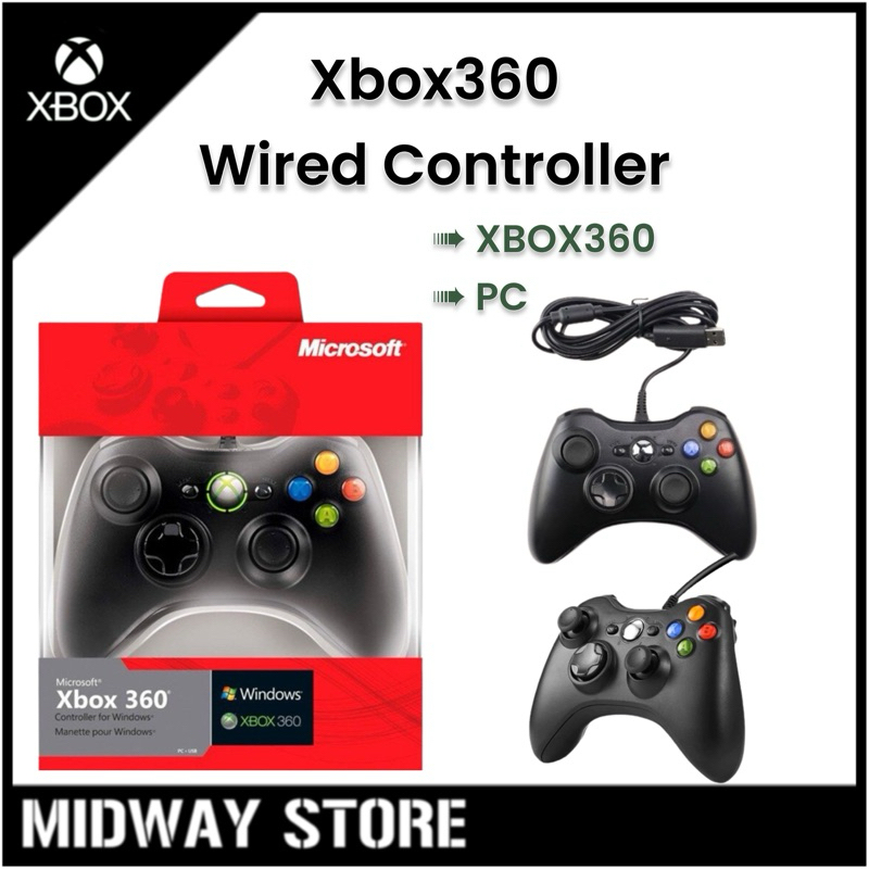 XBOX 360 Controller /PC USB Wired Controller Gamepad Shopee Malaysia