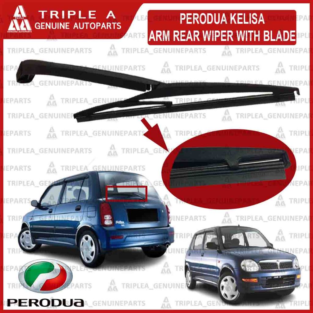 READY STOCK PERODUA KELISA FULL SET REAR WIPER ARM WITH WIPER BLADE