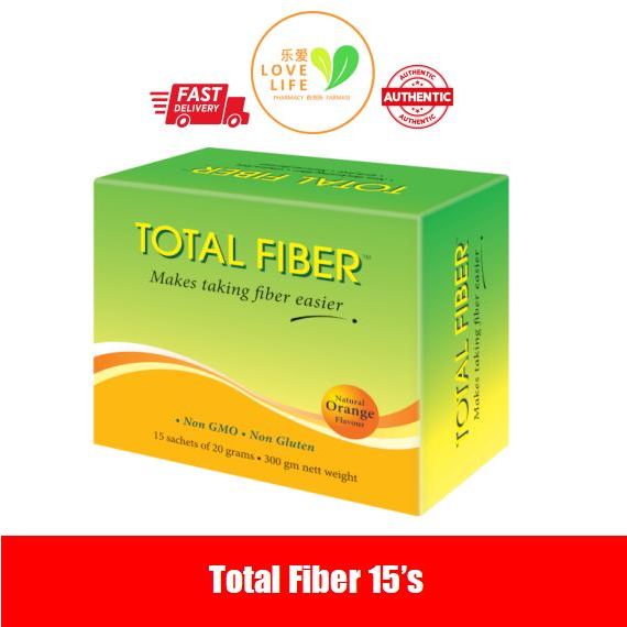 EXP 06/2024 Total Fiber (Fibre) 15 sachets for constipation Shopee