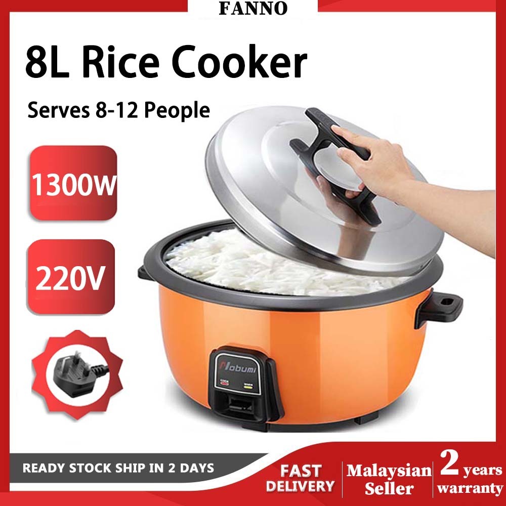 🇲🇾Premium+™ 8L/18L Multifunction Electrical Rice Cooker Warmer Huge ...