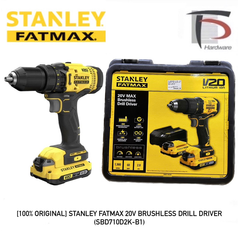 [100 ORIGINAL] STANLEY FATMAX 20V BRUSHLESS IMPACT DRIVER (SBI810D2KB1) Shopee Malaysia