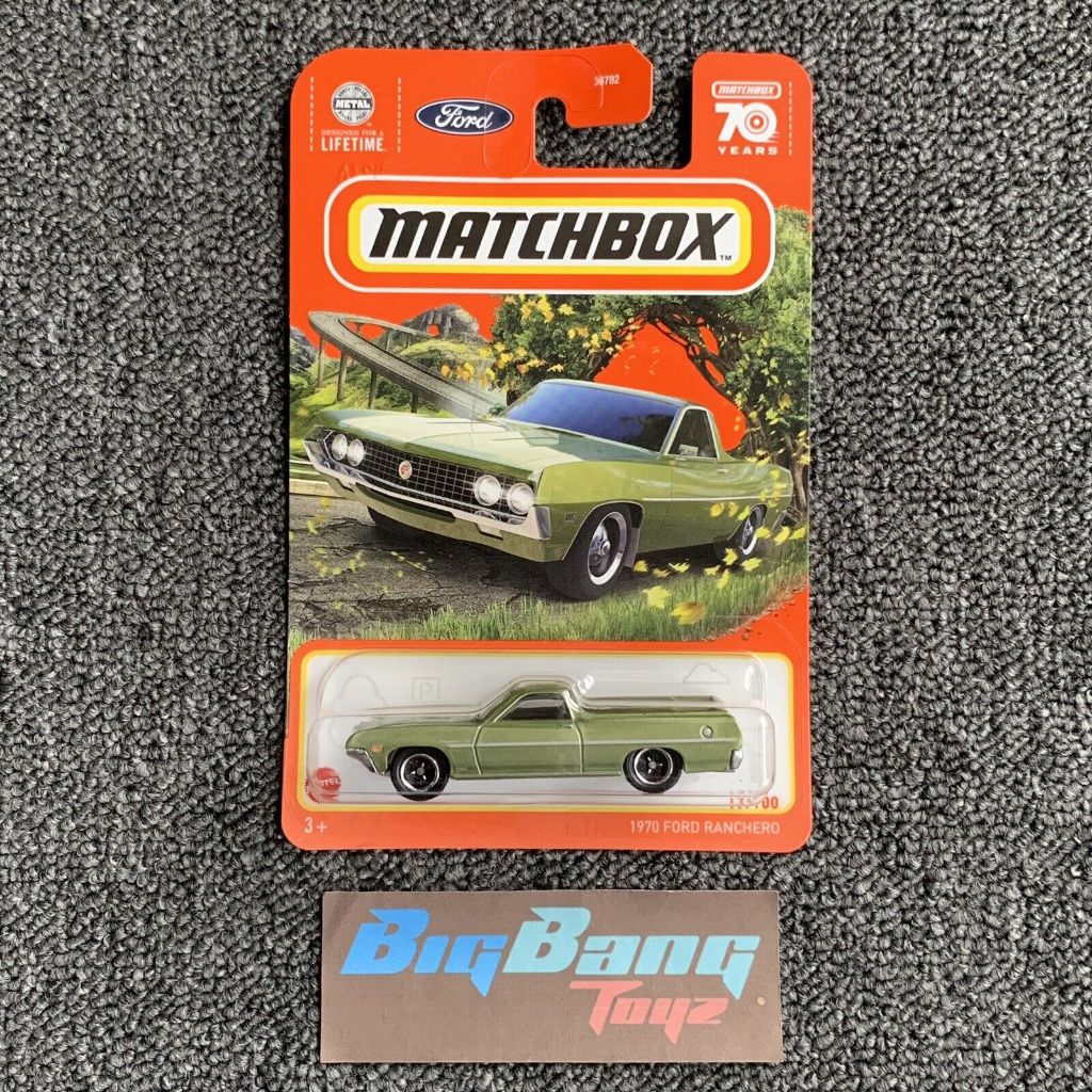 Matchbox 1970 Ford Ranchero Green #17 Basic Mainline 2023 Case V (In ...