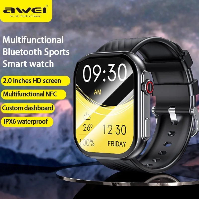 AWEI H32 Wireless Smart Watch Waterproof NFC GPS Smartwatch Body