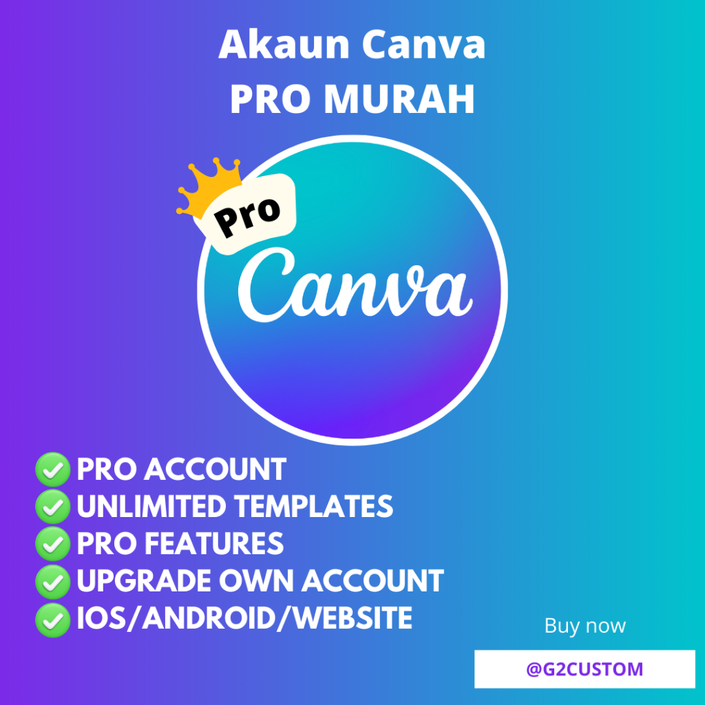 Canva PR0 | Canva Student | Canva Lifetime pro MURAH | Shopee Malaysia