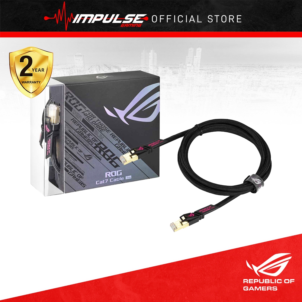 Asus Rog Cat Lan Cable G Ethernet Hz Cat Rj Nylon Braided Cat