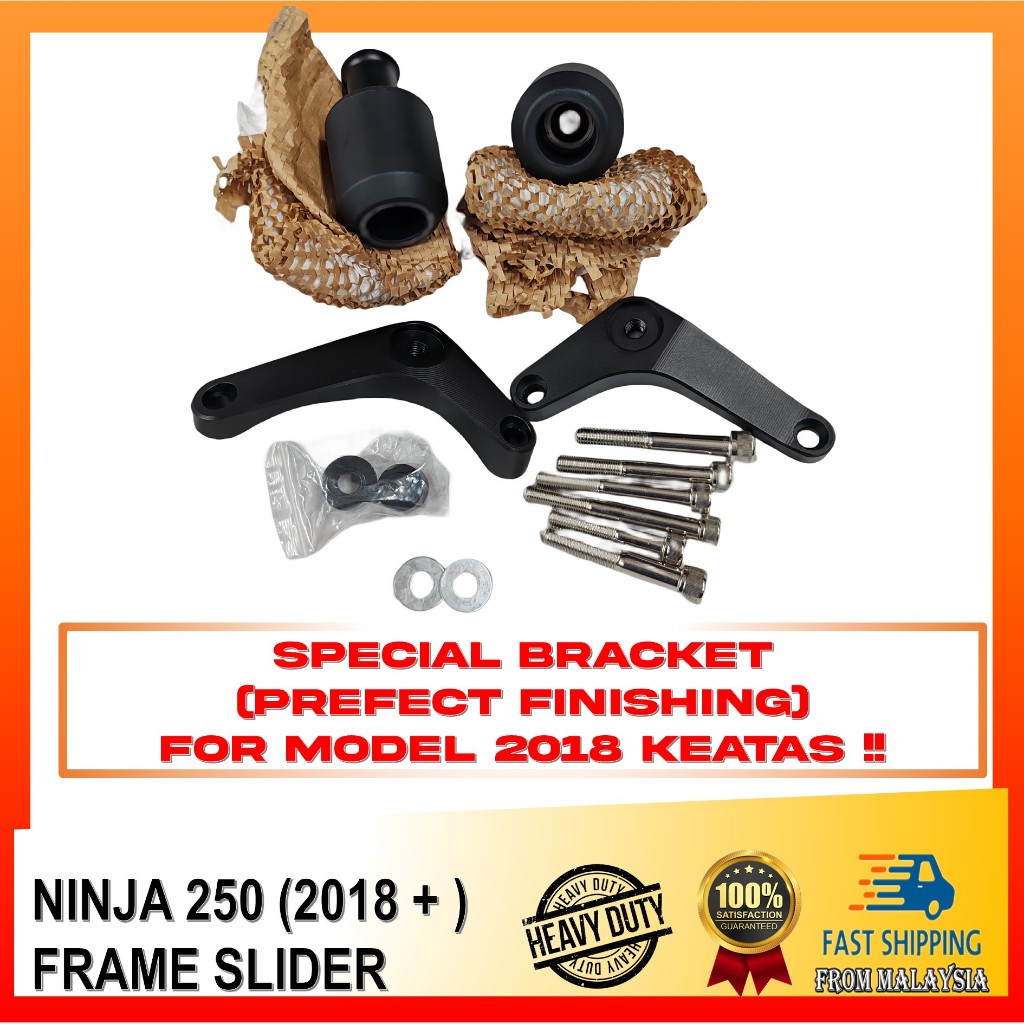 Kawasaki Modenas Ninja 250 Frame Slider with Bracket Crash Protection ...