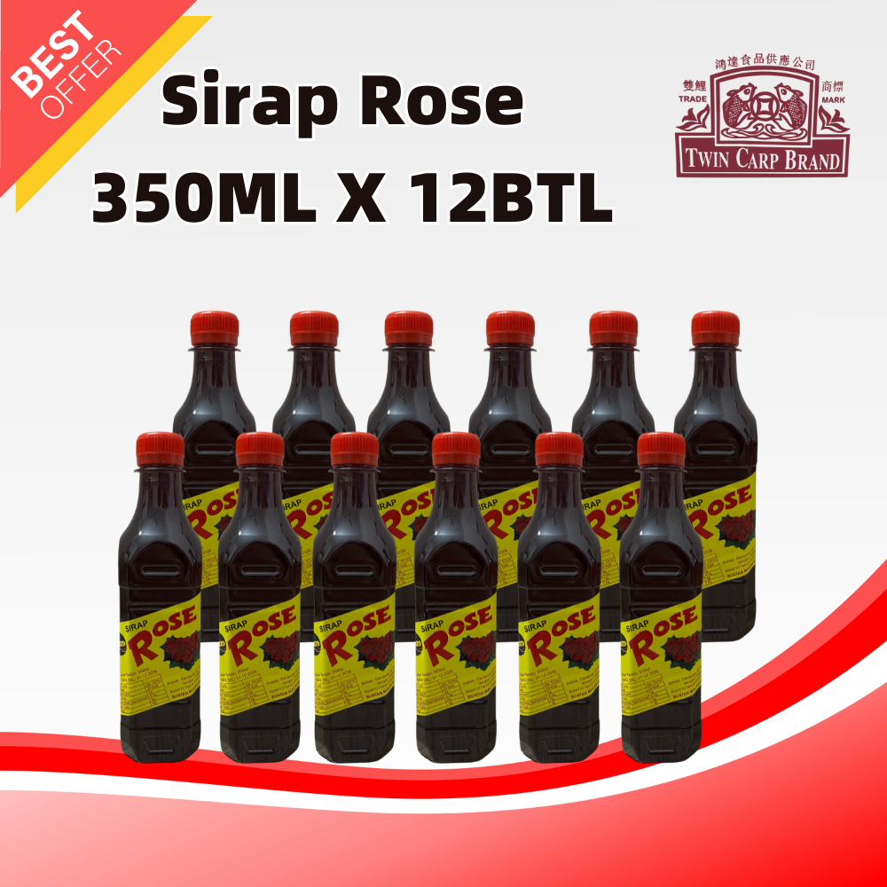 Rose Syrup 350ml / Pati Sirap Berperisa Ros / 红花水 / Bandung | Shopee ...