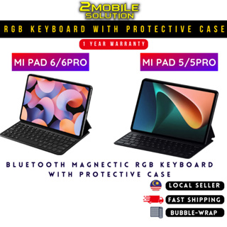 Backlit Keyboard Case for Xiaomi Mi Pad 6/Mi Pad 6 Pro (11-Inch, 2023  Model), 7 Colors Backlight Detachable Wireless Keyboard Protective Cover  Case