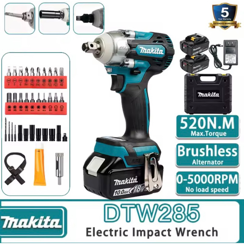 Makita dtw285 online battery