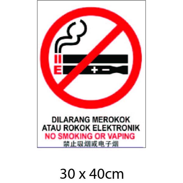 No smoking sign, papan tanda dilarang merokok | Shopee Malaysia