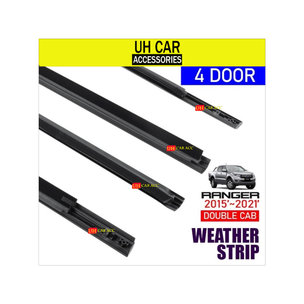 FORD RANGER T6 T7 2015 - 2021 DOOR WEATHERSTRIP WINDOW SEAL , CAR ...