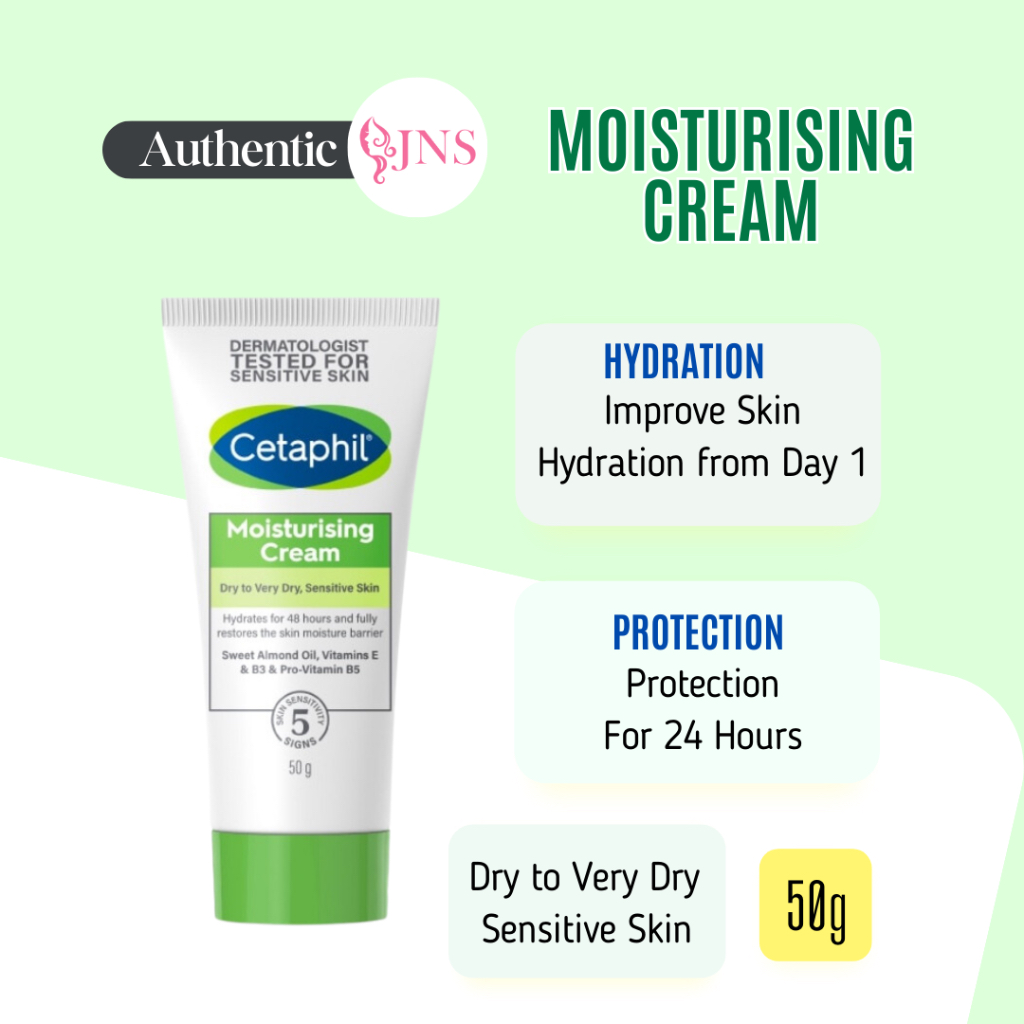 Cetaphil Moisturizing Cream For Face & Body/Skin Preventing Moisture