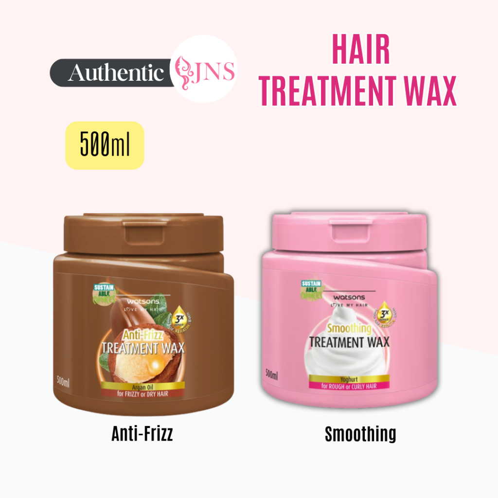 Watsons Treatment Wax Argan Oil Dry Hair Yogurt Rough Hair Treatment Wax 500ml Pelembut Lembut