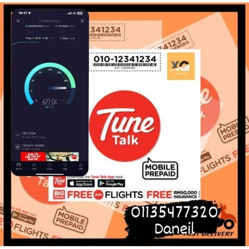simcard halotelco/tunetalk 5G (350GB data,10GB hotspot,call unlimited ...