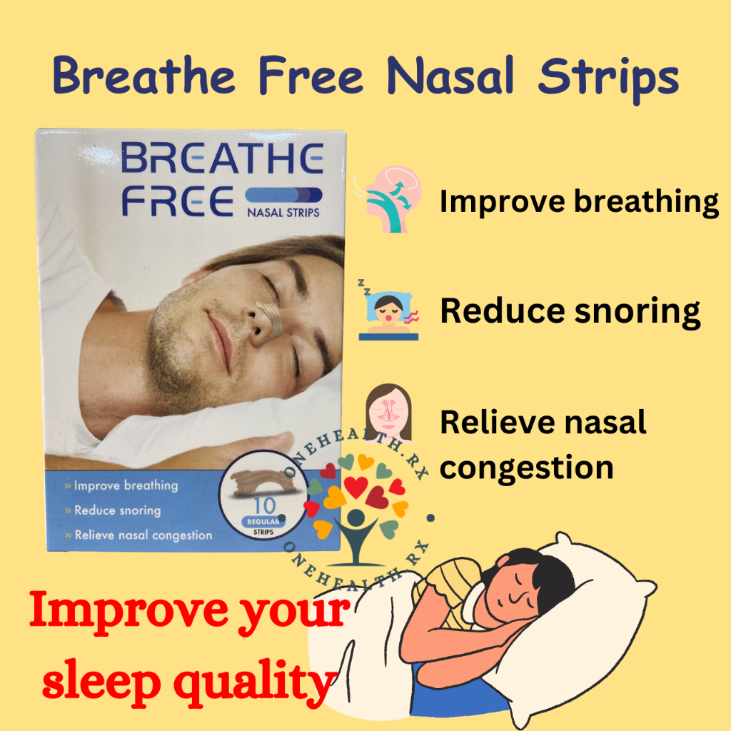 Breathe Free Nasal Strips Adult 10's [Breathing, Snoring, Nasal ...