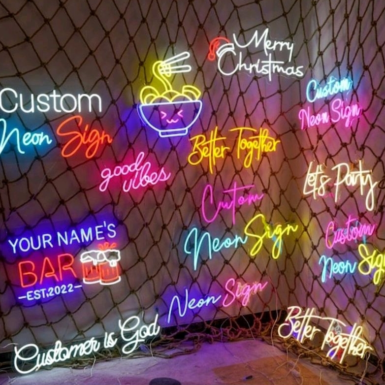 Neon Light Custom Decoration Led Neon Light Signboard Live Background