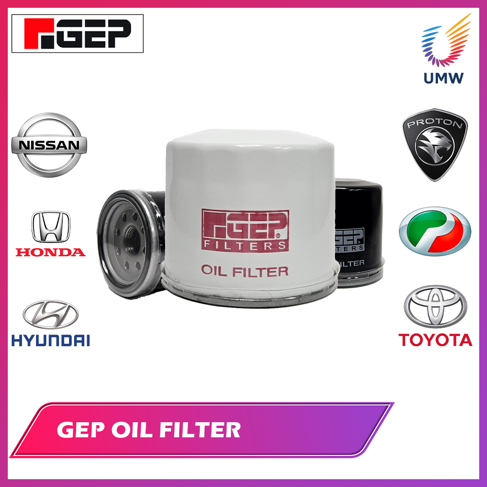 OIL FILTER GEP UMW (PROTON, PERODUA, NISSAN, TOYOTA, HONDA, HYUNDAI/KIA ...