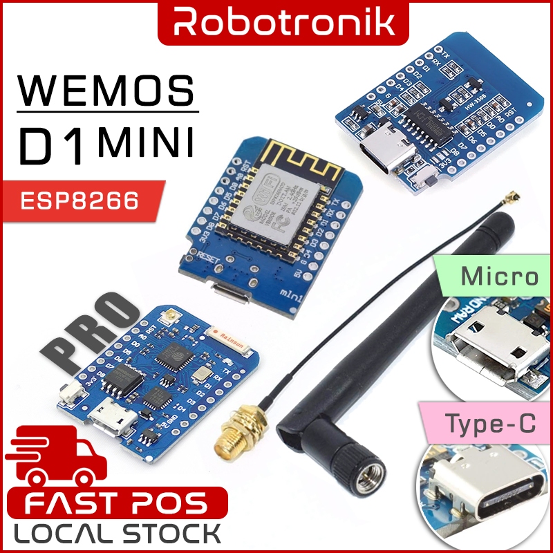 WeMos D1 Mini ESP8266 WiFi Development Board w CH340 | Shopee Malaysia