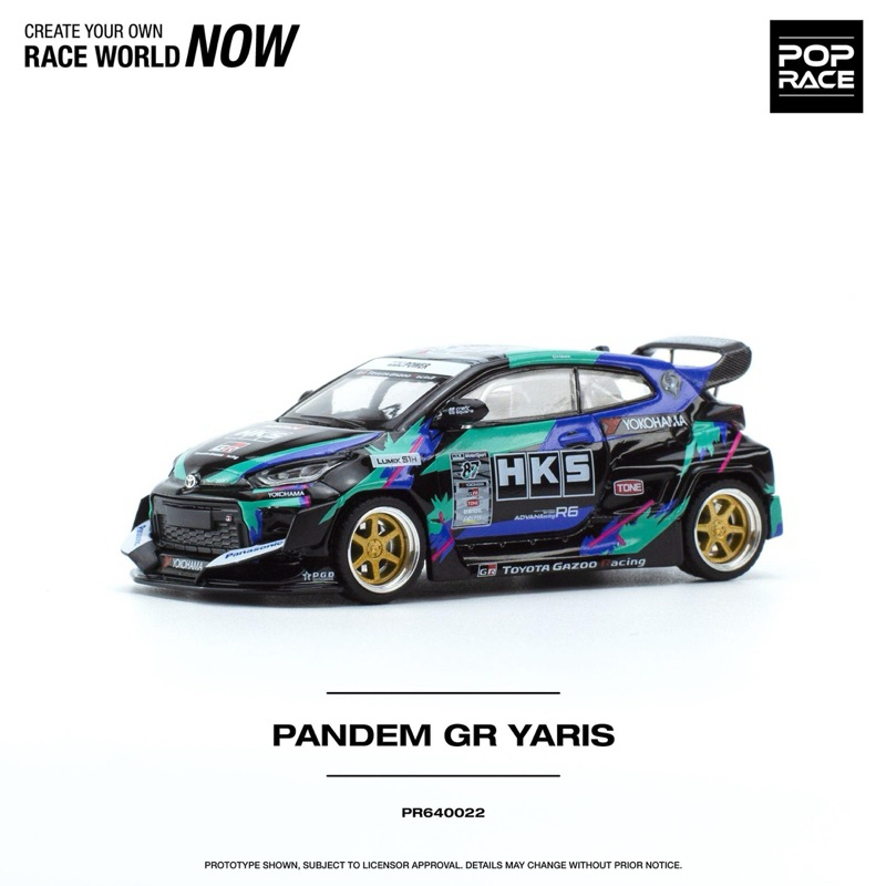 Pop Race 1/64 Toyota Pandem GR Yaris - HKS Livery | Shopee Malaysia