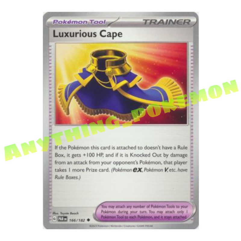 Pokemon Trainer Card Luxurious Cape (166/182) NORMAL/REVERSE HOLO