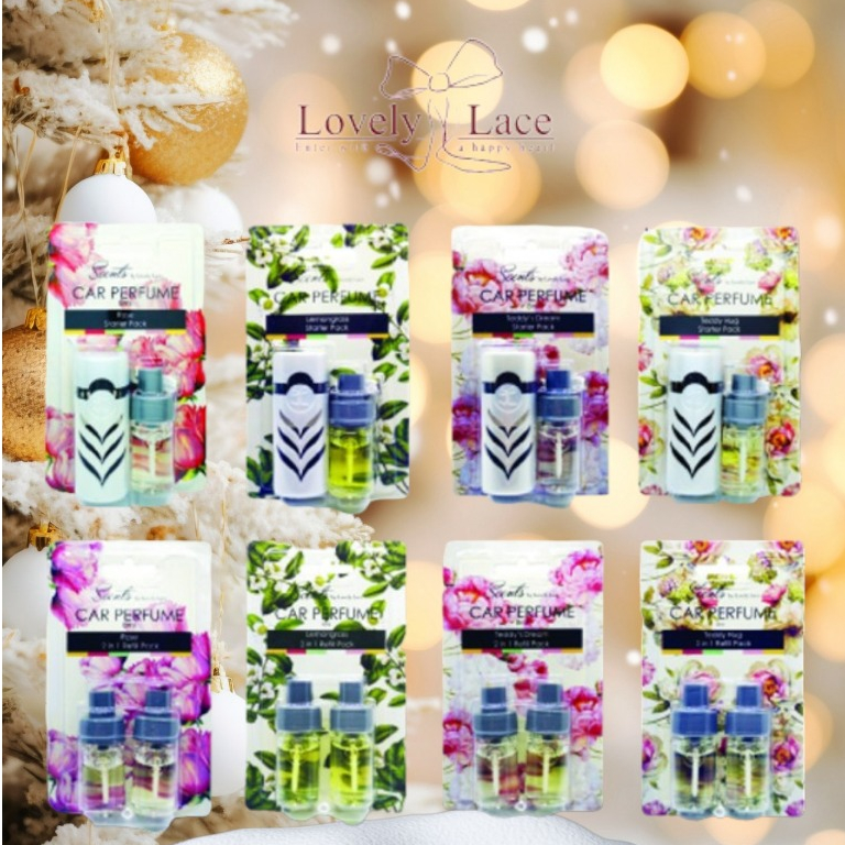 Lovely Lace Car Perfume Starter Pack / Car Fragrances Starter Pack 8ml