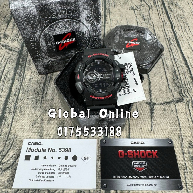 100% ORIGINAL CASIO G-SHOCK GA-400HR-1ADR / GA-400HR-1A / GA-400HR-1 ...