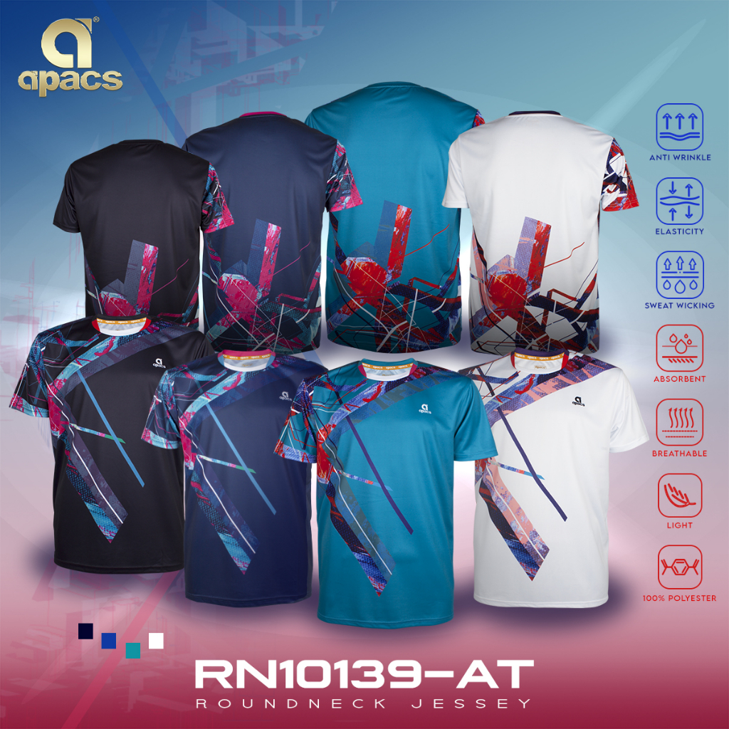 Apacs Shirt RN10139 (JAPAN VERSION) Sport&Badminton Shirt Original 100% ...