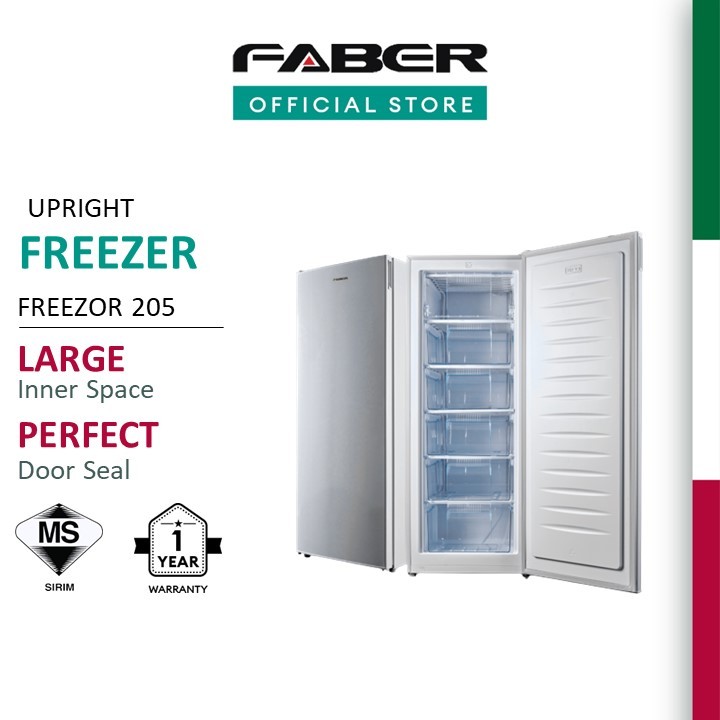 Faber Defrost Water Free Upright Freezer With 6 Transparent Trays ...