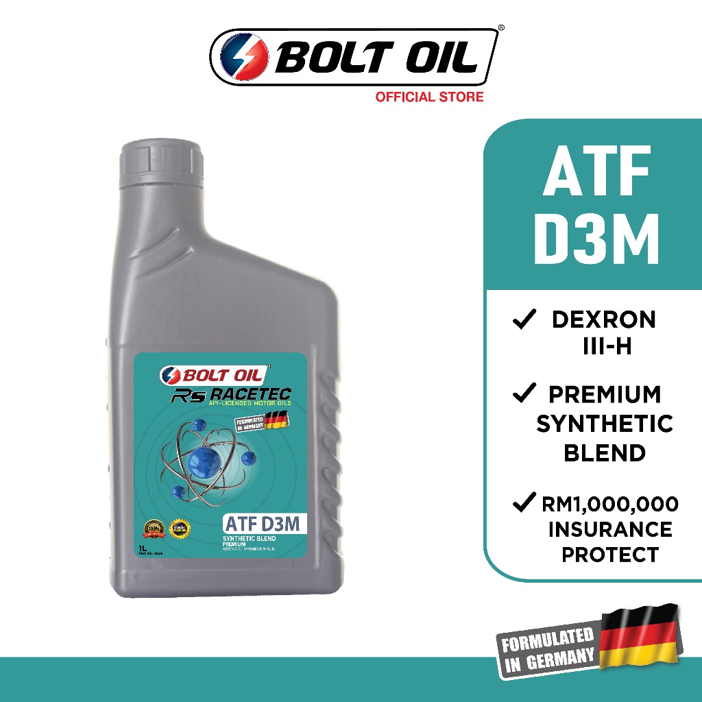 BOLT OIL ATF D3M (1L) Automatic Transmission Fluid Shopee Malaysia