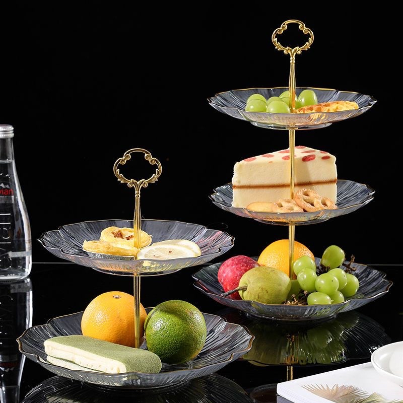 39764 MULTI-LAYER 3 TIER 2 TIER DESSERT TRAY 3 LAYER CAKE DISPLAY STAND ...