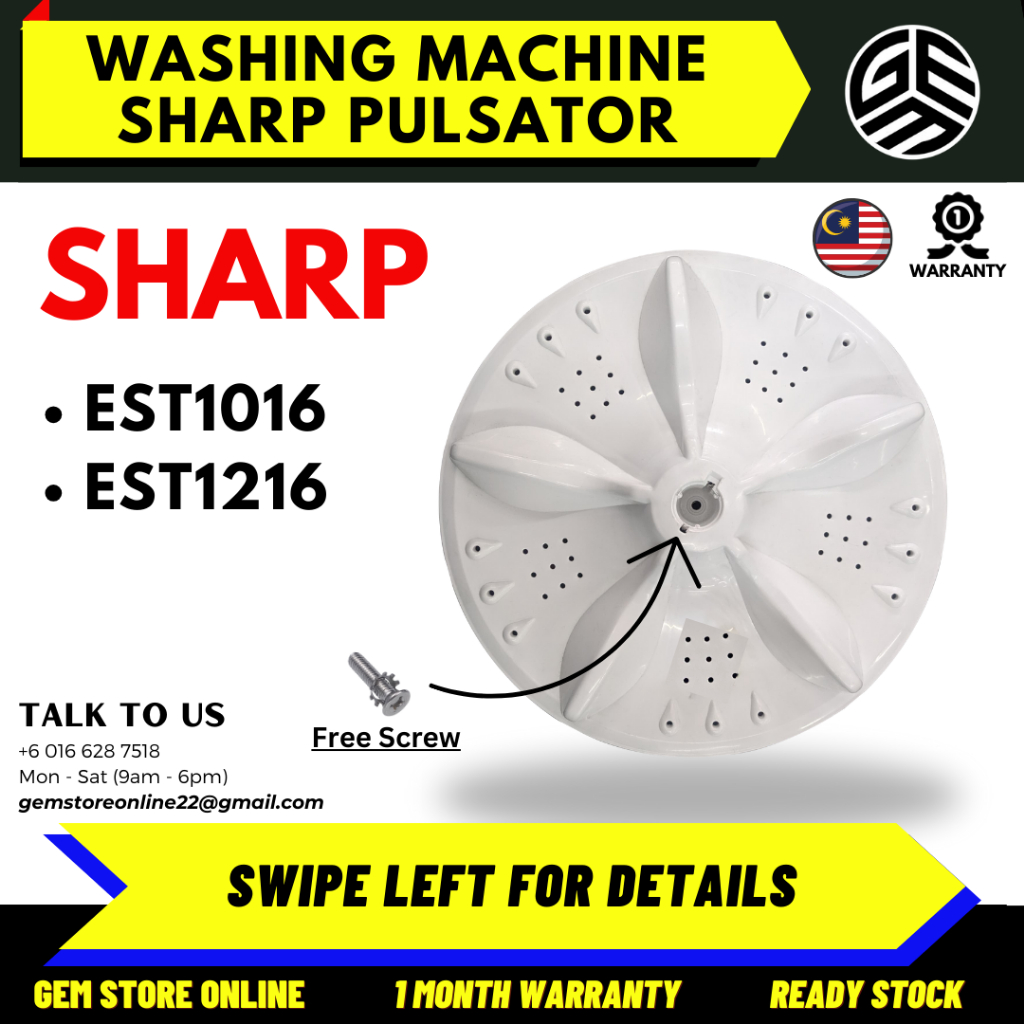 EST1016 EST1216 SHARP Washing Machine Pulsator Pulsator Mesin