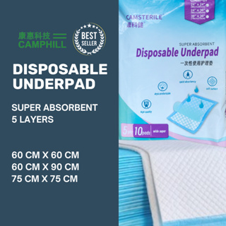 Comfy Fit Underpads for Adults & Baby 10 Pcs Disposable 60 X 90 cm (10  Count) : : Health & Personal Care
