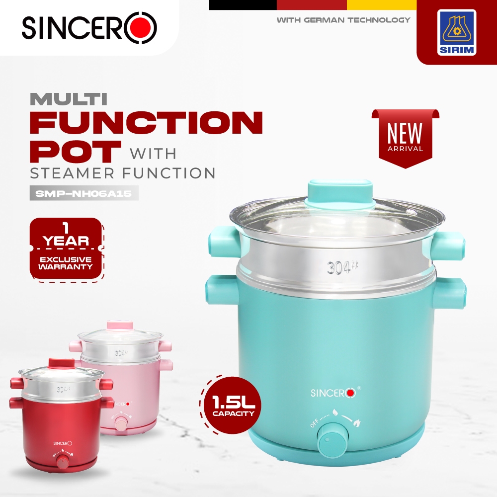 [Kingsman] SINCERO 1.5L 2in1 Multi Pot Steam Multi Cooker Steamer ...