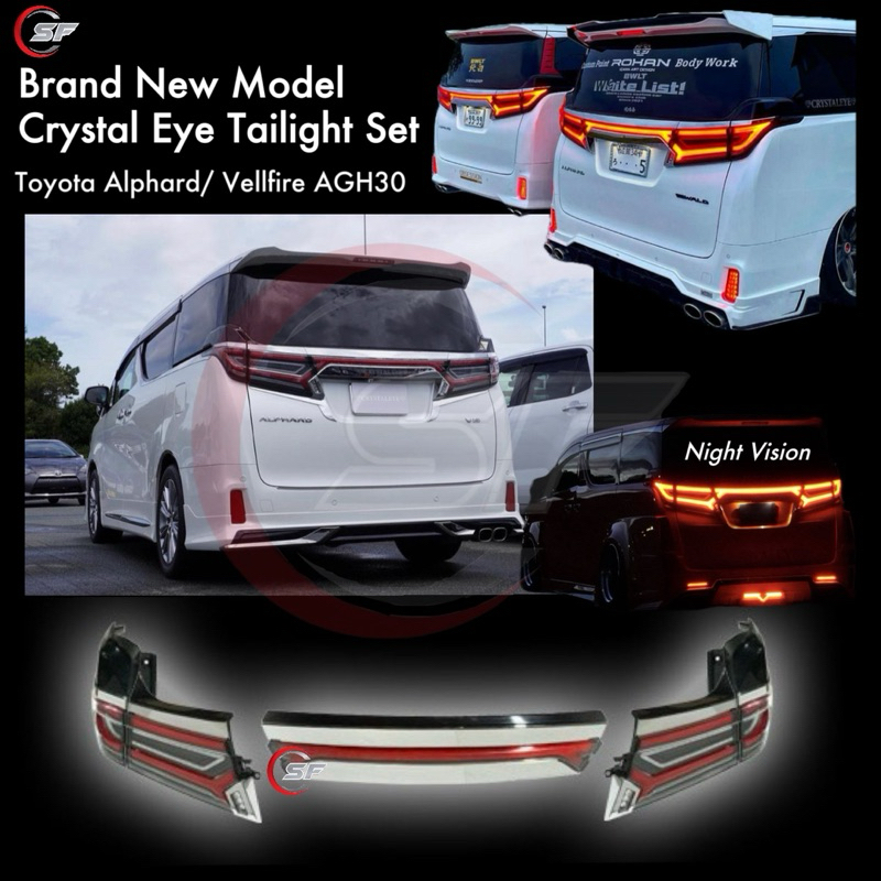 Toyota Alphard/ Vellfire AGH30 Brand New Crystal Eye Model Fiber LED ...