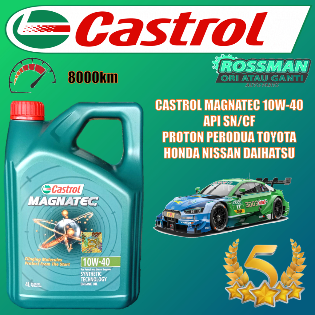 Castrol Magnatec 10W-40 Semi Synthetic Engine Oil 4L | Shopee Malaysia