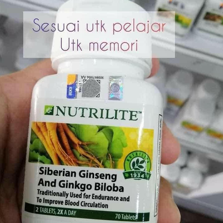 🔥正品🔥Amway Nutrilite Siberian Ginseng And Ginkgo Biloba (70 Tab ...