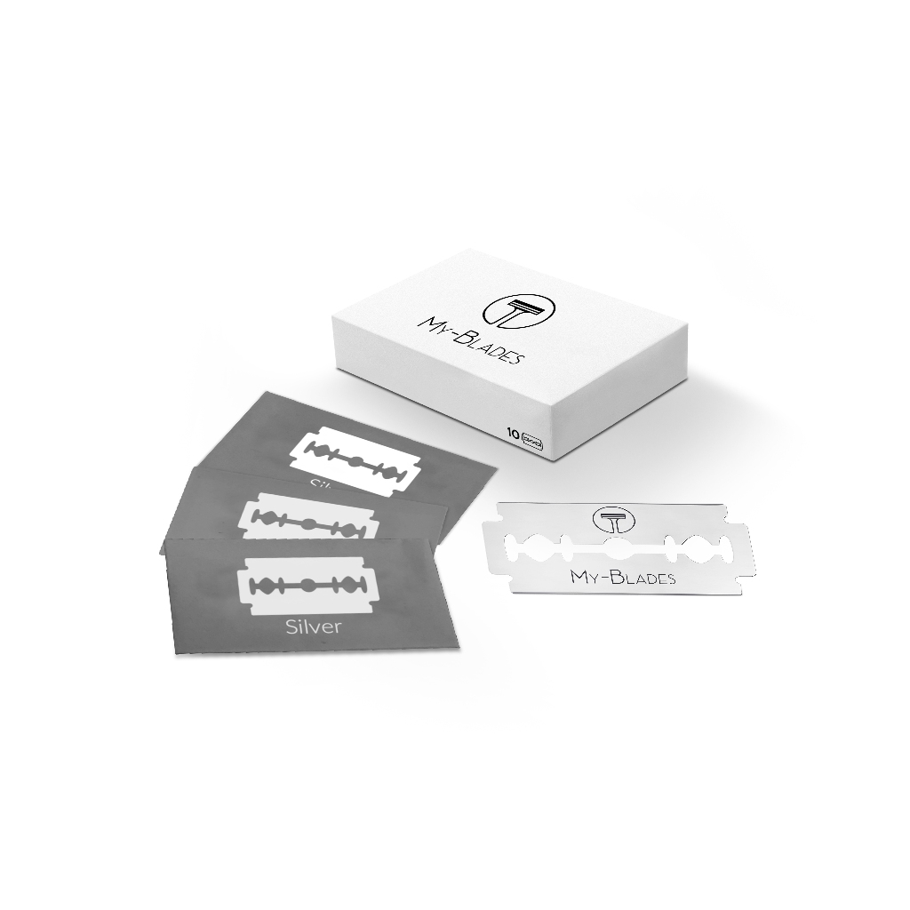 10 My-Blades Silver double edge razor blades | Shopee Malaysia