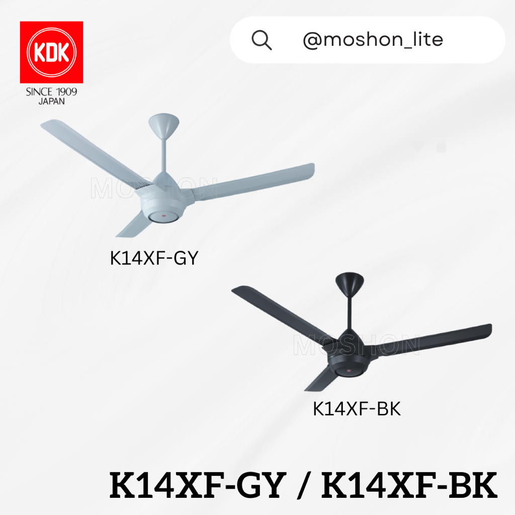KDK K14XFGY K14XFBK 56” 3 Blades Remote Control Ceiling Fan/ Kipas