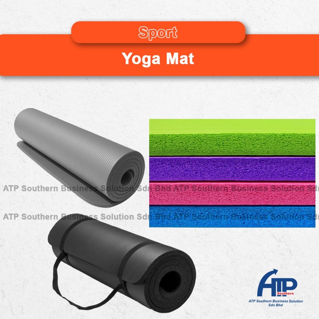 thumbnail image 2 of Extra Thick NBR Yoga Mat With Carry Straps – Non-Slip, 72"x24" – US Fast Shipping 2 of 6