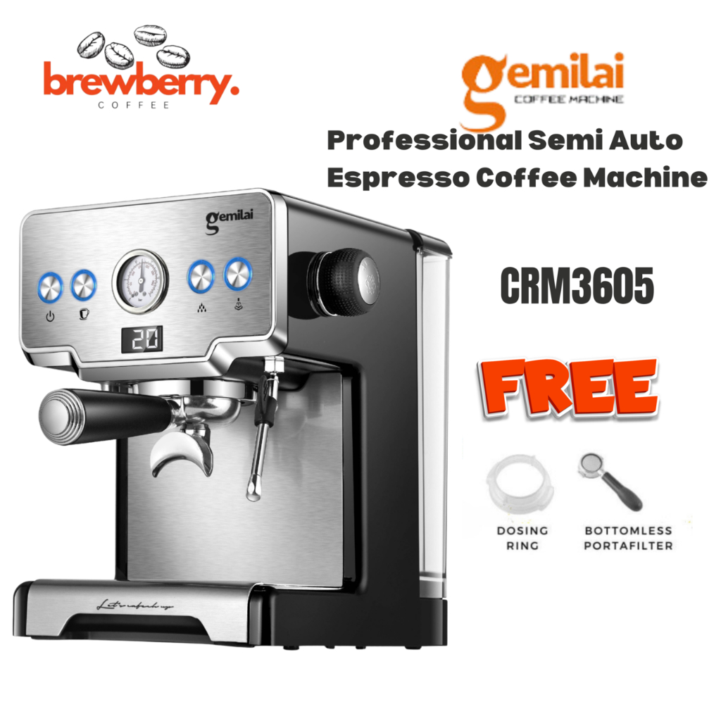 Coffee Espresso Machine GEMILAI CRM3605 Semi-Automatic Espresso Coffee ...