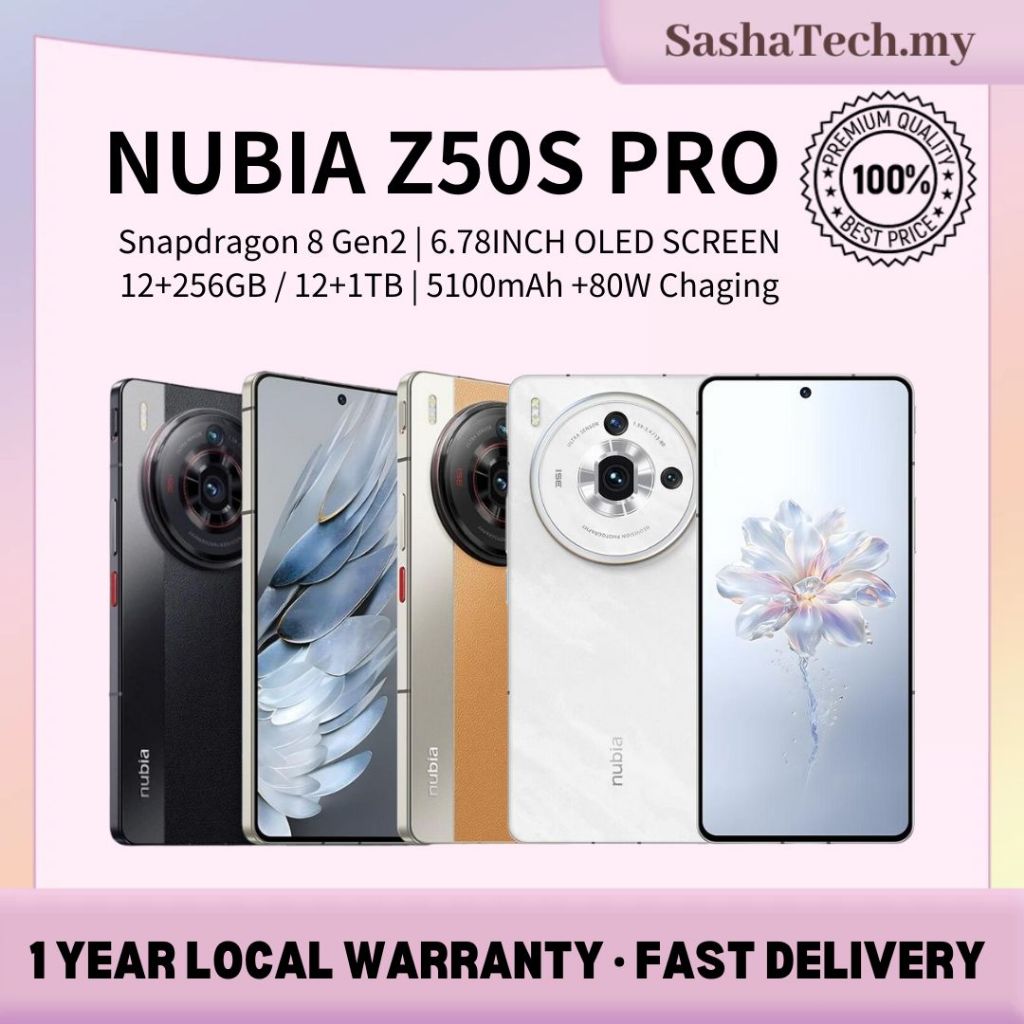Global Version Nubia Z50s Pro 5G 6.78'' 120Hz AMOLED flexible Latest  Version Snapdragon 8 Gen 2 Octa Core 80W Fast Charging - AliExpress