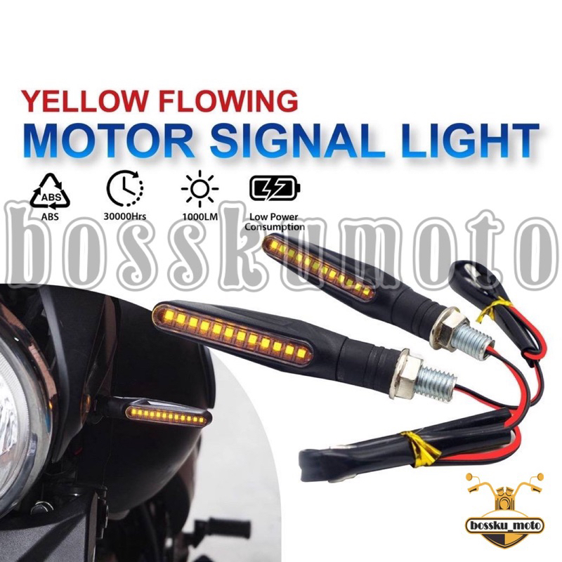 Kinstecks 4PCS Indicateurs De Moto Couleurs Clignotants Lumières Indicateurs De Tournage De Moto